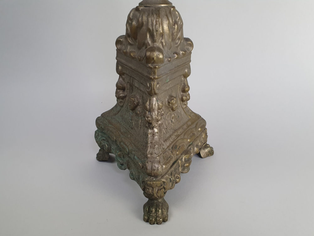 Pair of antique tall decorative pricket Candlesticks