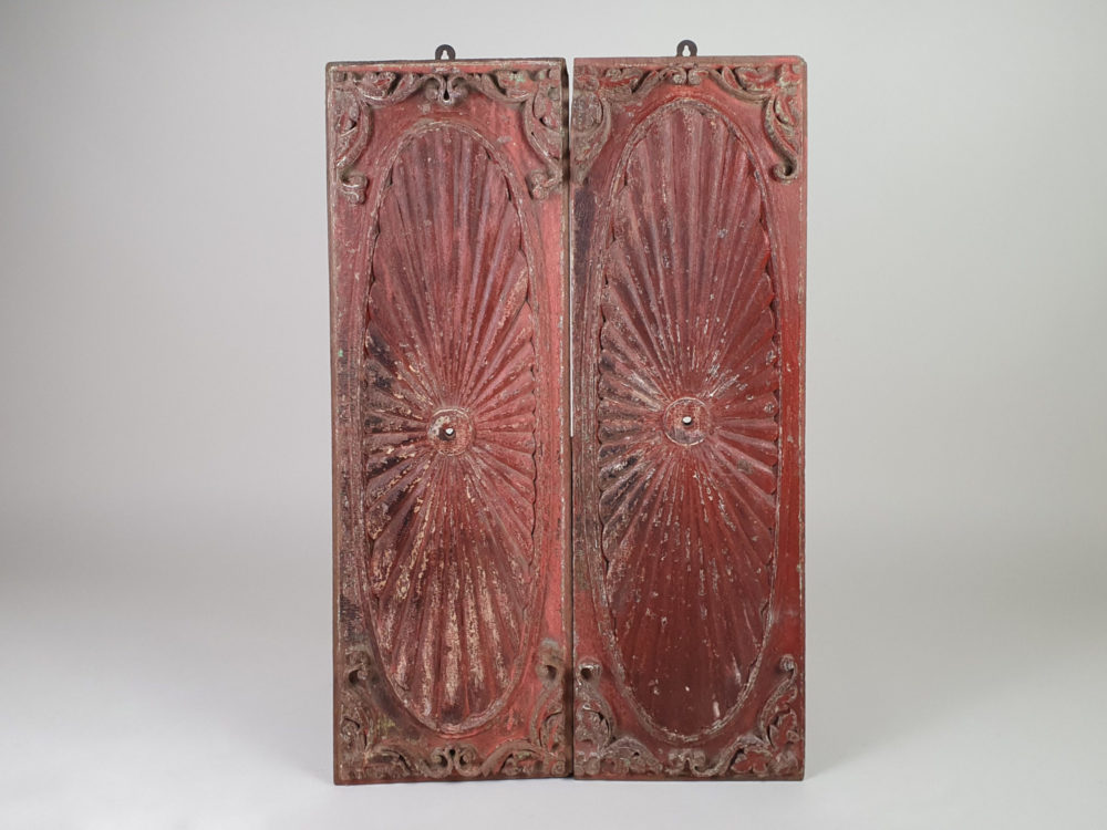 Pair of decorative antique Georgian carved panels