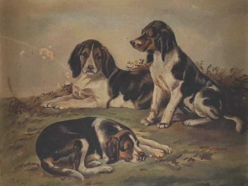 Pair of Dog Paintings