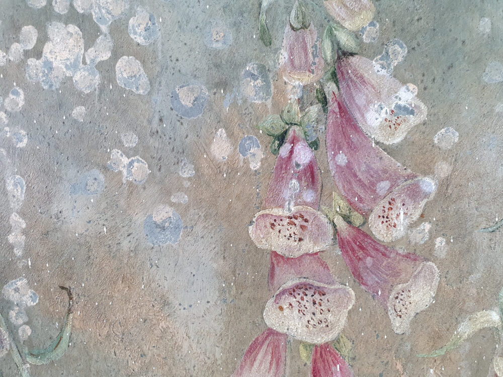 Pair of Edwardian still life Floral Paintings on Tin