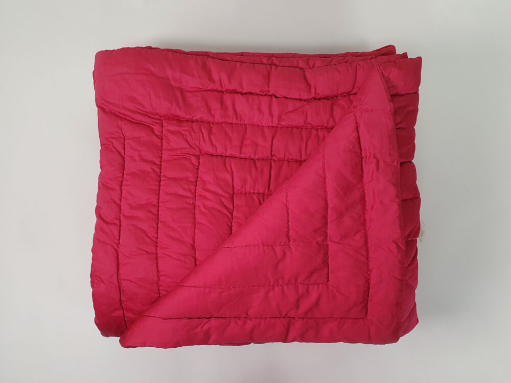 Red antique textile Quilt or Boutis
