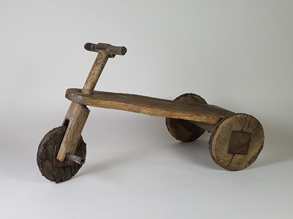 Rustic antique Spanish wooden Tricycle