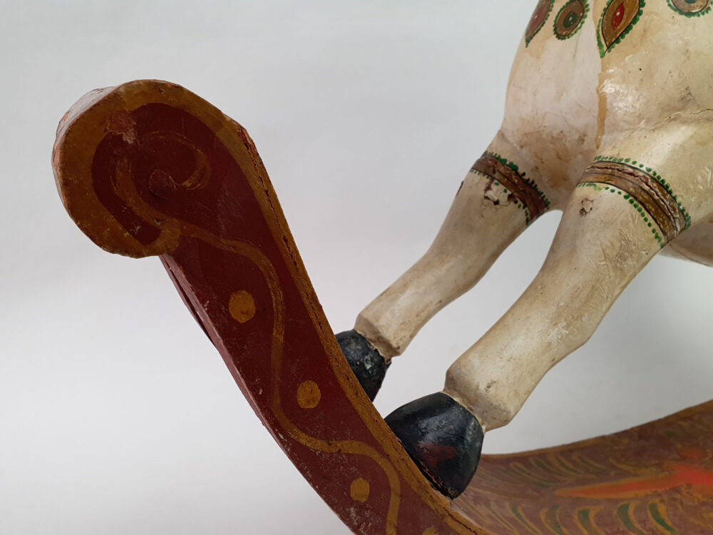 Rustic antique wooden Rocking Horse