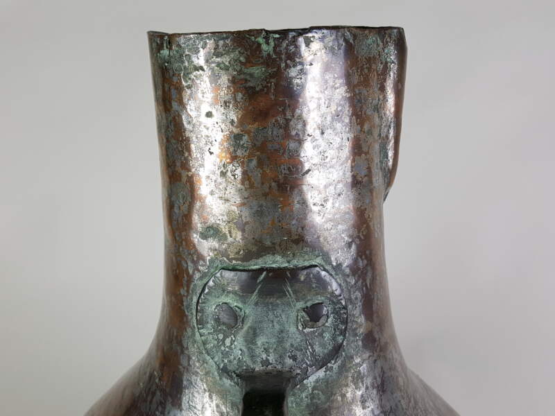 Sculptural Copper Jug with good patina