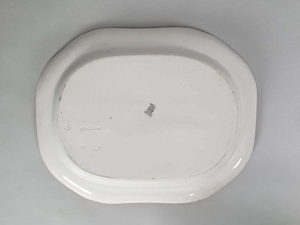 Set of 3 graduating antique ceramic Serving Platters from Copeland Spode in Vienna Bird pattern