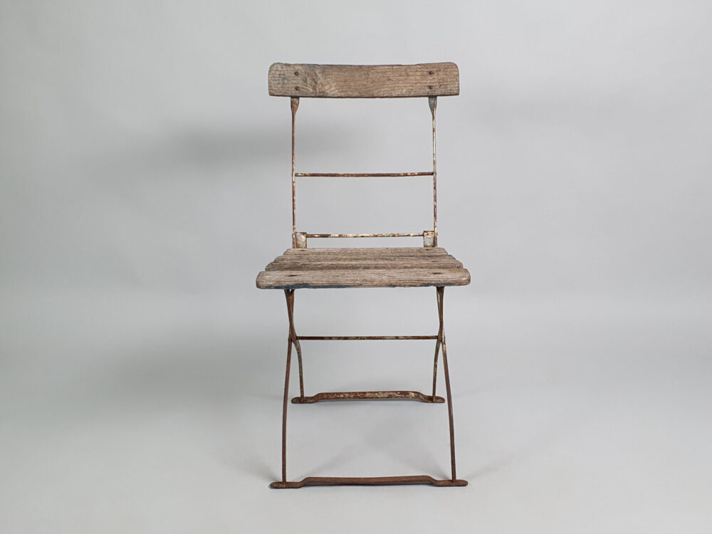 Set of 4 wooden folding antique Garden Chairs