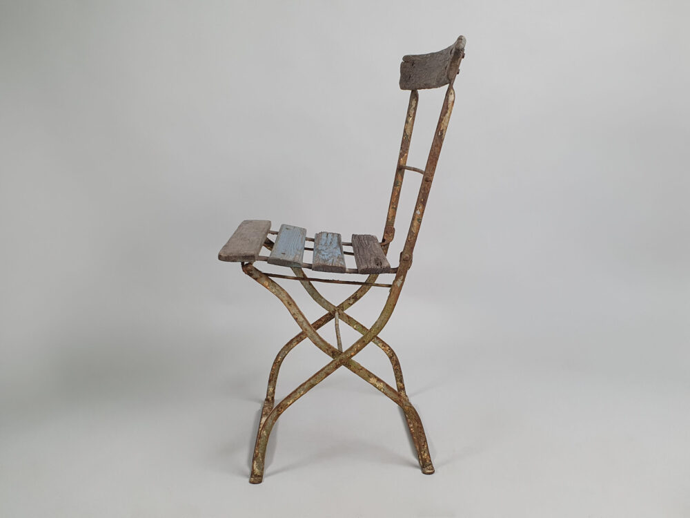 Set of 4 wooden folding antique Garden Chairs