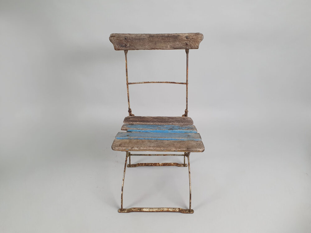 Set of 4 wooden folding antique Garden Chairs
