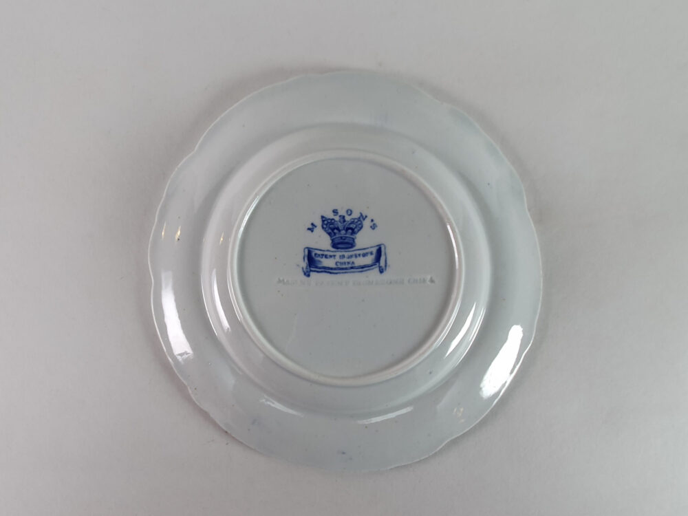 Set of 6 antique Georgian Masons Ironstone 'Japan Basket' Plates
