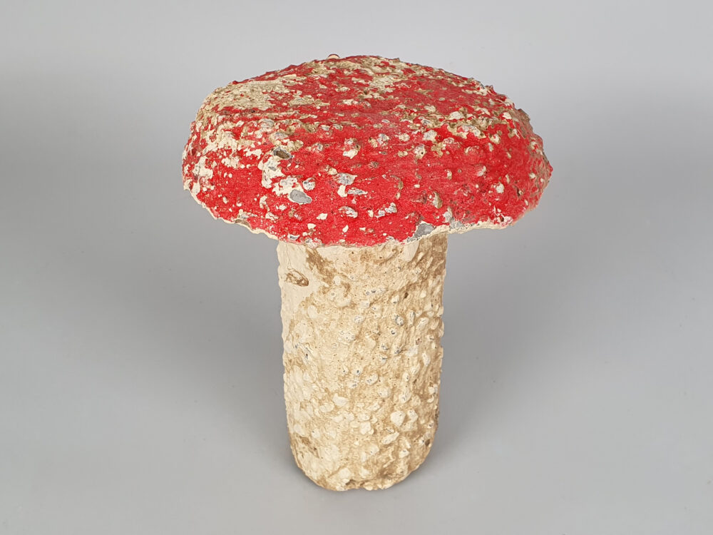 Set of French antique Garden Ornament Mushrooms