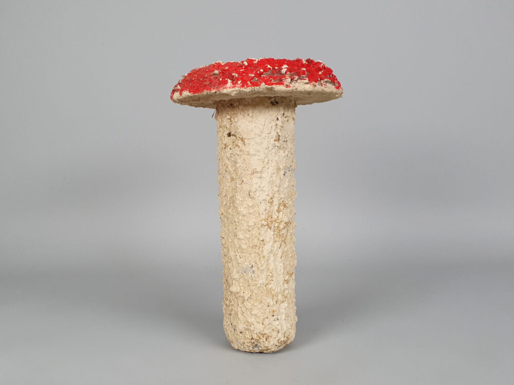 Set of French antique Garden Ornament Mushrooms