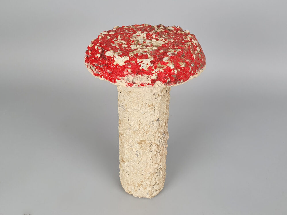 Set of French antique Garden Ornament Mushrooms