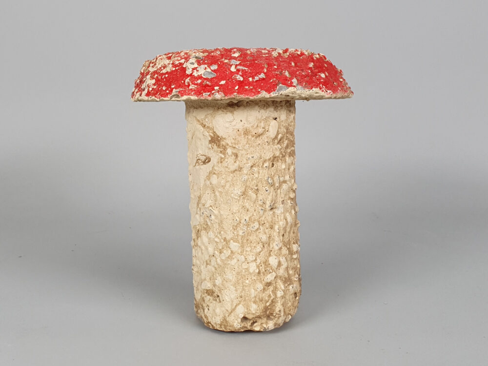 Set of French antique Garden Ornament Mushrooms