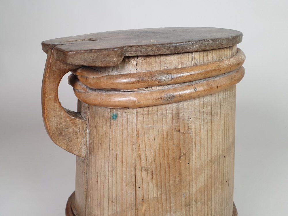 Set of three 19th century Scandinavian wooden Tankards