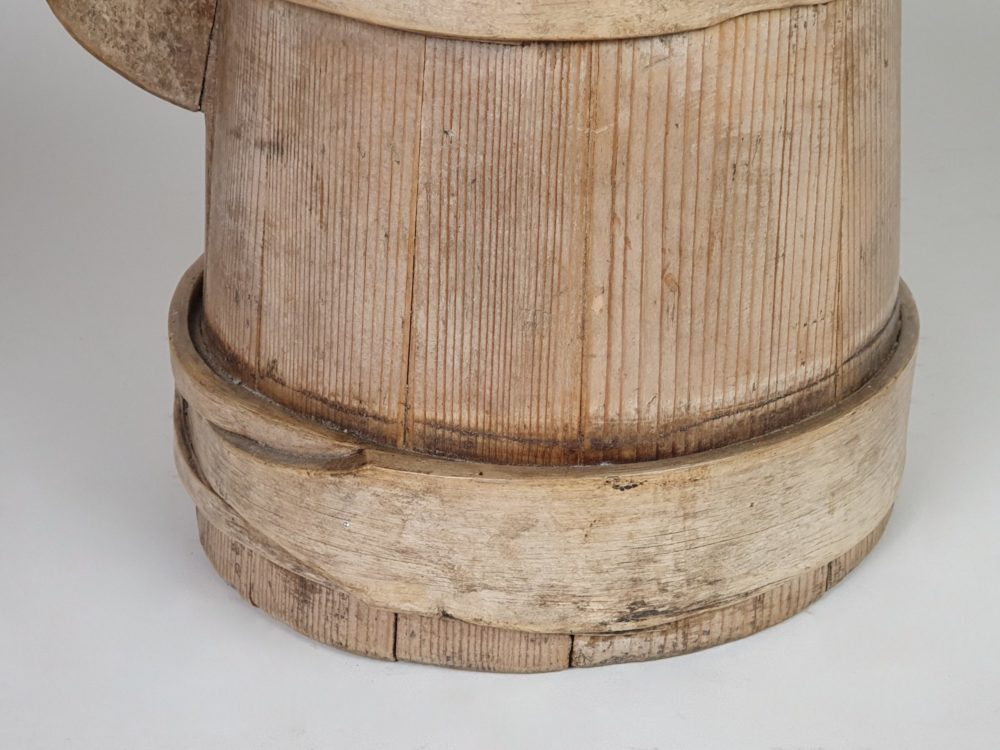 Set of three 19th century Scandinavian wooden Tankards