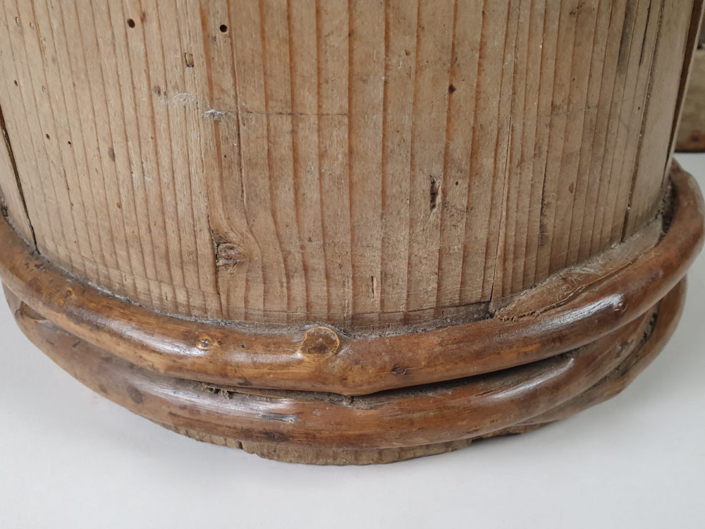 Set of three 19th century Scandinavian wooden Tankards