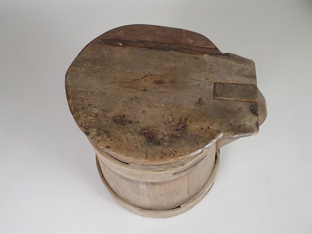 Set of three 19th century Scandinavian wooden Tankards