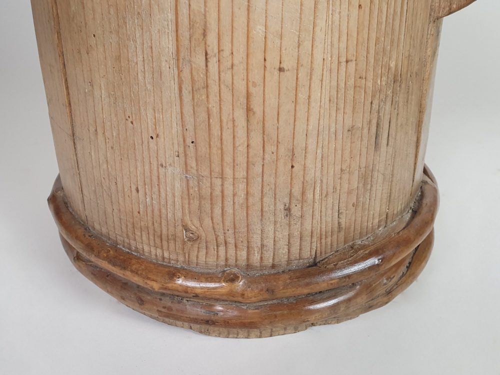Set of three 19th century Scandinavian wooden Tankards