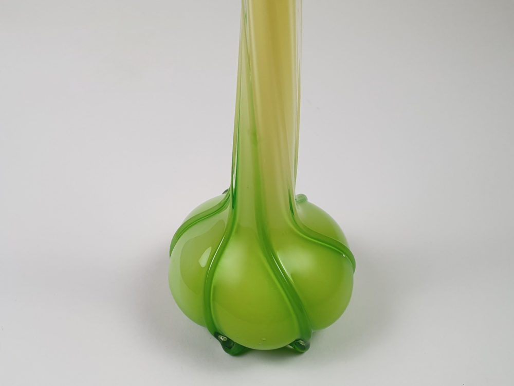 Tall antique murano petal glass Vase