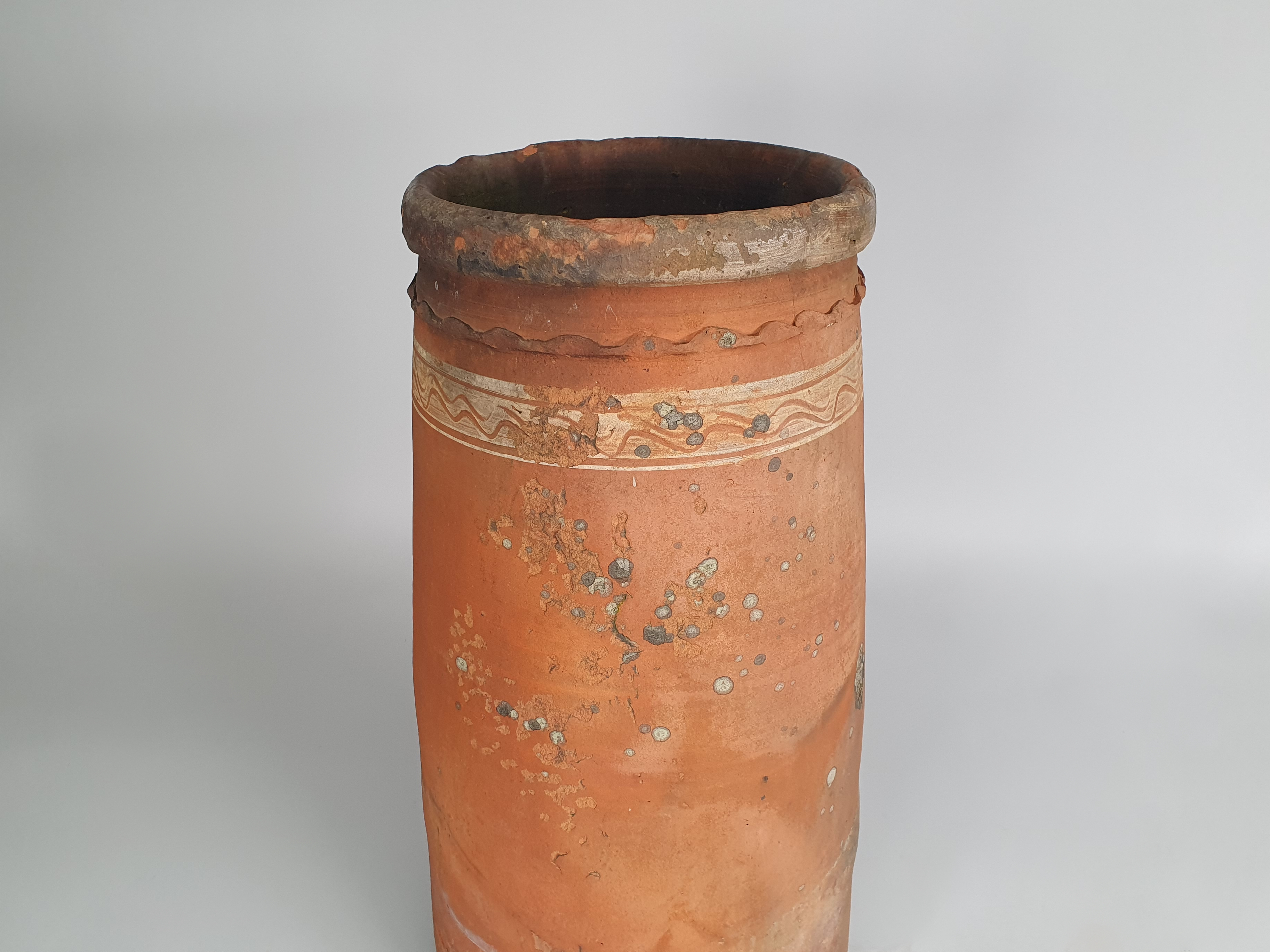 antique terracotta Chimney Pot close
