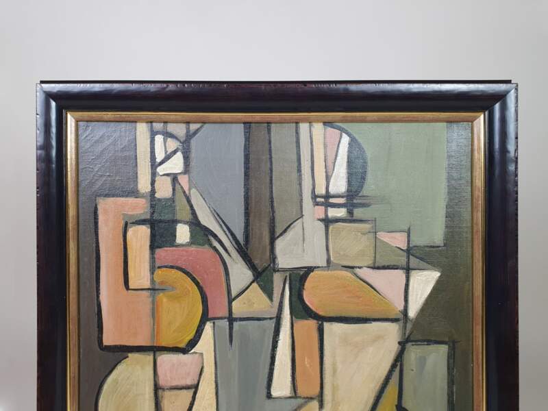 Two Cubist Portraits, oil on canvas