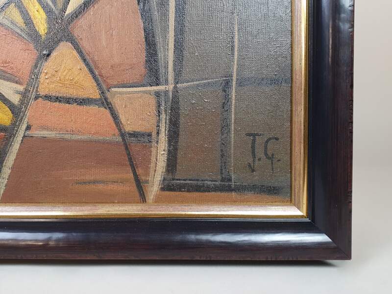 Two Cubist Portraits, oil on canvas