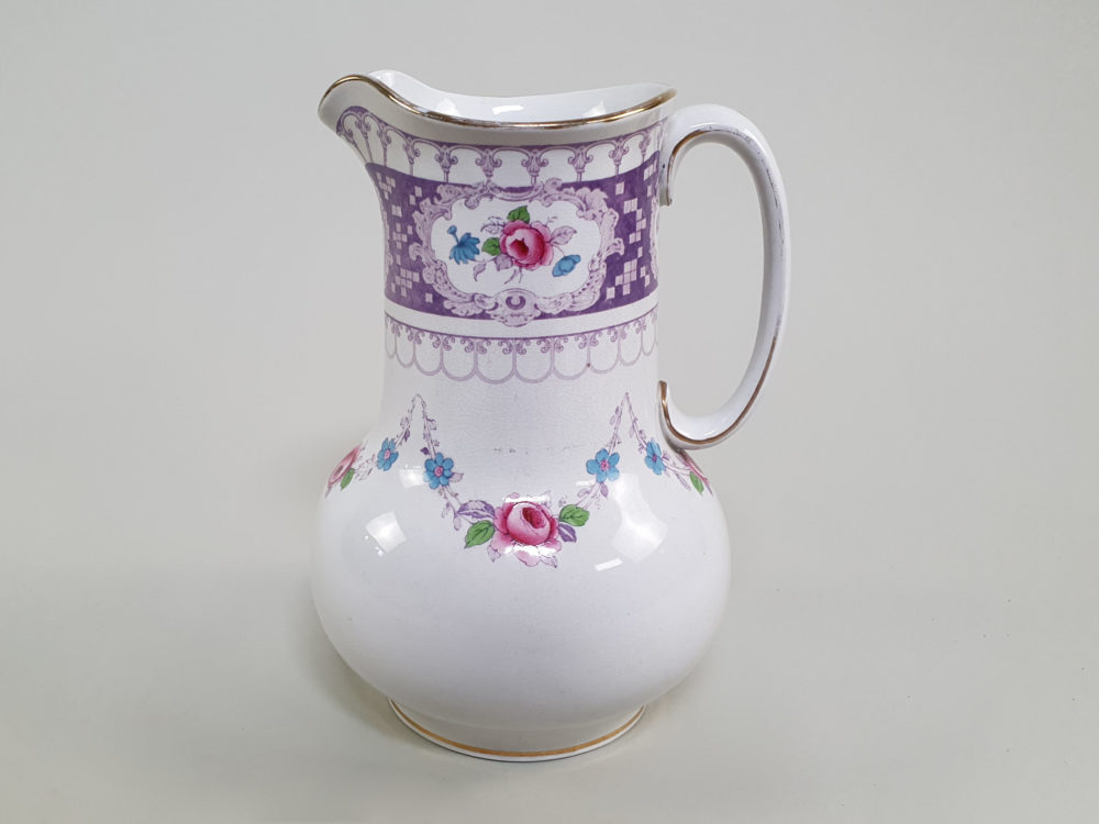 Victorian antique China Bowl and Pitcher