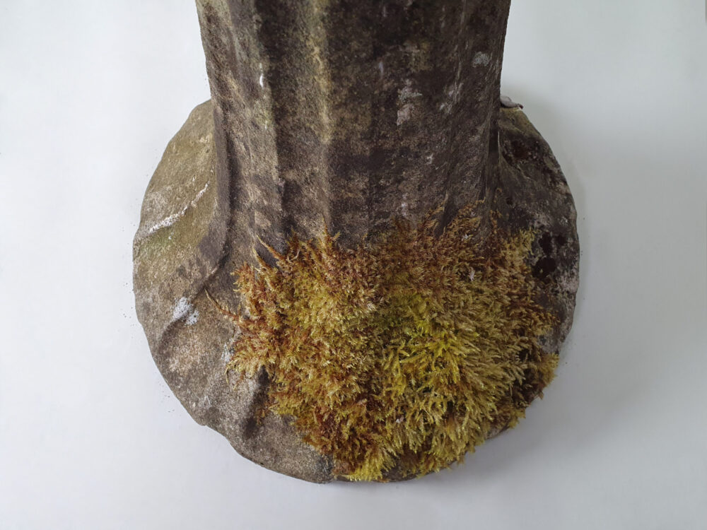 Well weathered antique garden ornament pedestal Sundial
